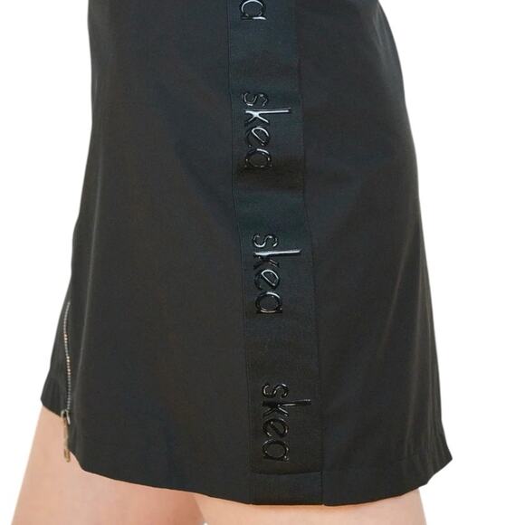 Skea NWTs Black Winter Skirt Zipper Logo Thinsulate size 6 - Picture 2 of 9